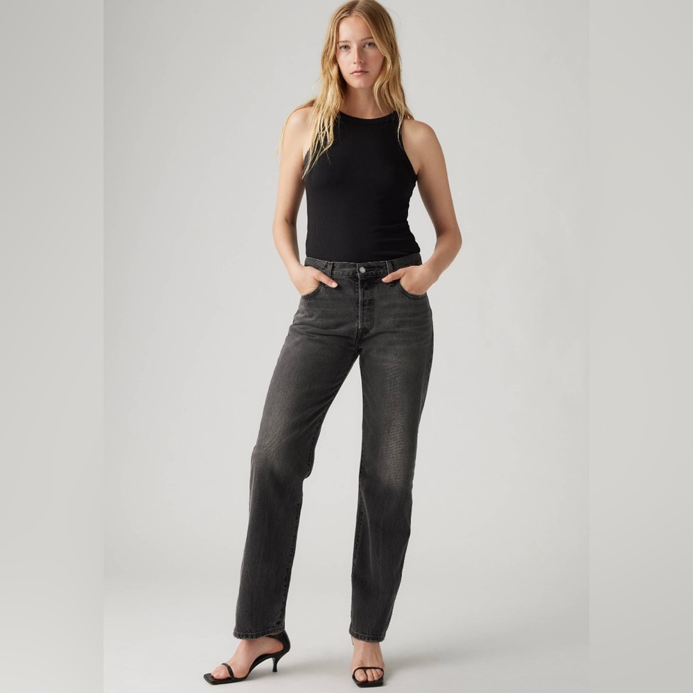 Levi’s Black 501 - 1996 - Women’s - Labeled 31x32 - Measures 28”W - No Rips etc.